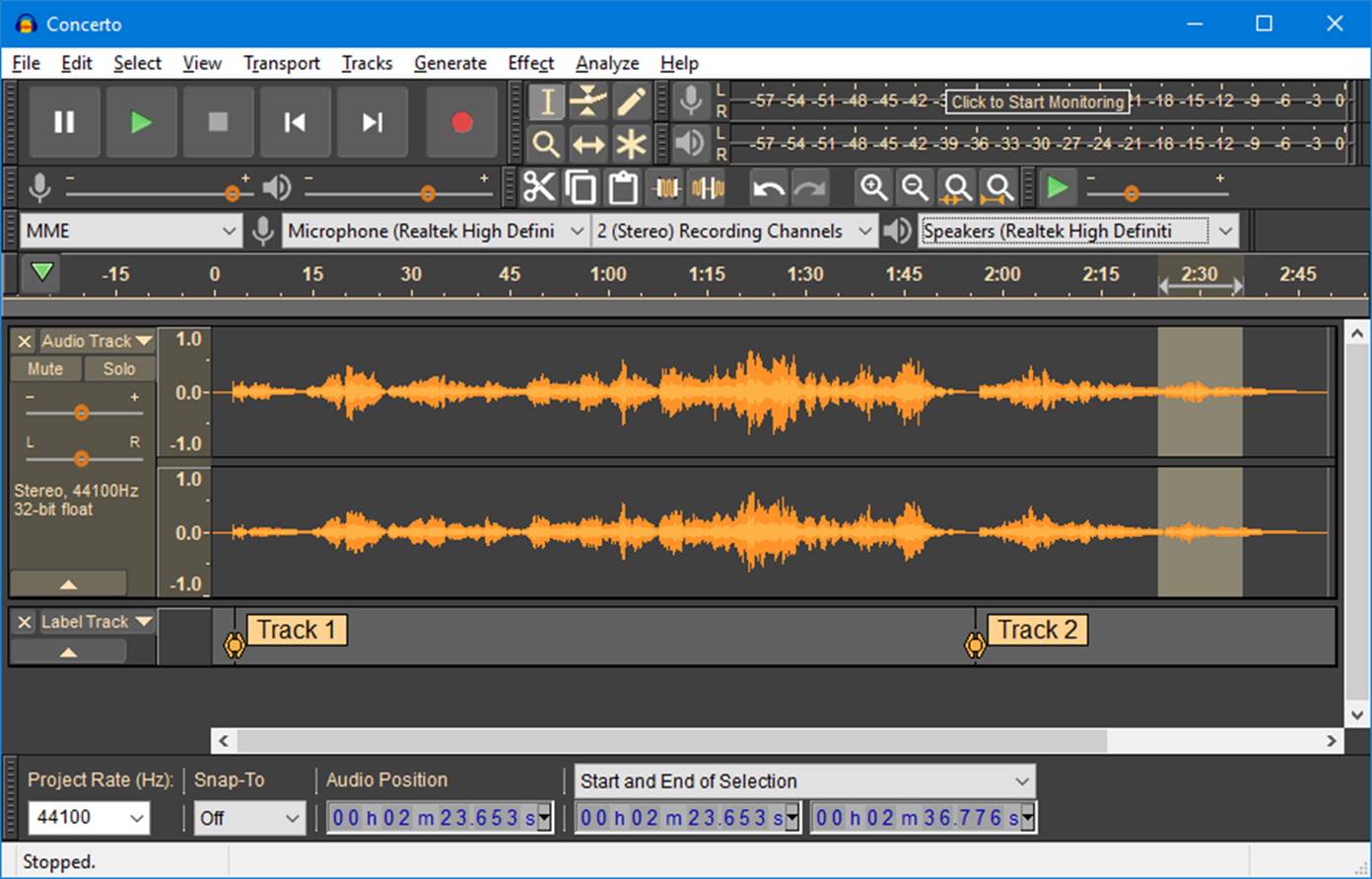 free sound studio recording software